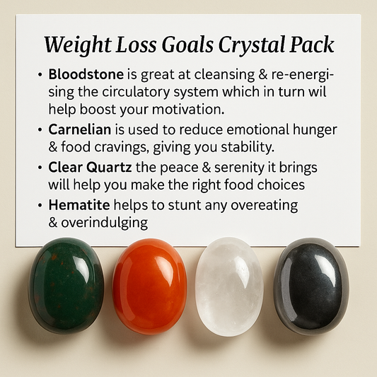 Weight Loss Goals Crystal Healing Care Pack - Free UK Delivery