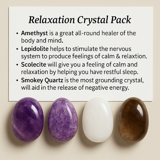 Relaxation Crystal Healing Care Pack - Free UK Delivery