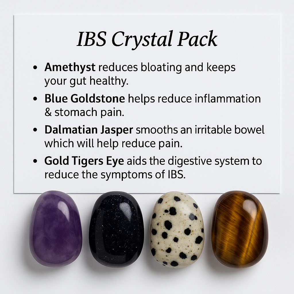 IBS Crystal Healing Care Pack - Free UK Delivery