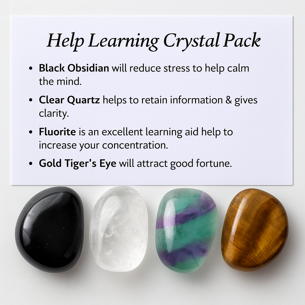 Help Learning Crystal Healing Care Pack - Free UK Delivery