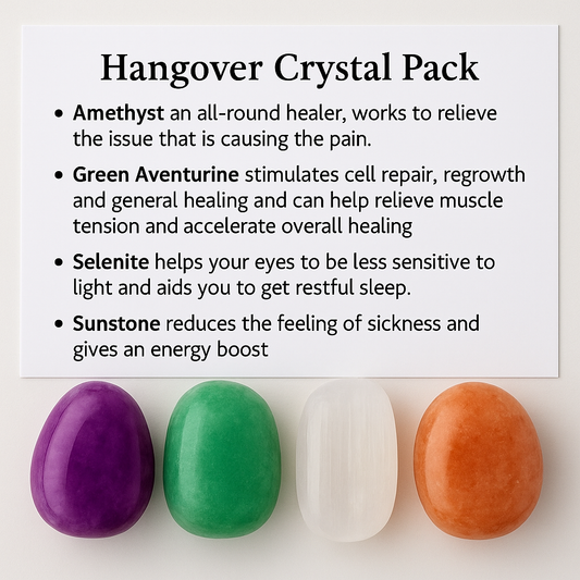 Hangover Crystal Healing Care Pack - Free UK Delivery