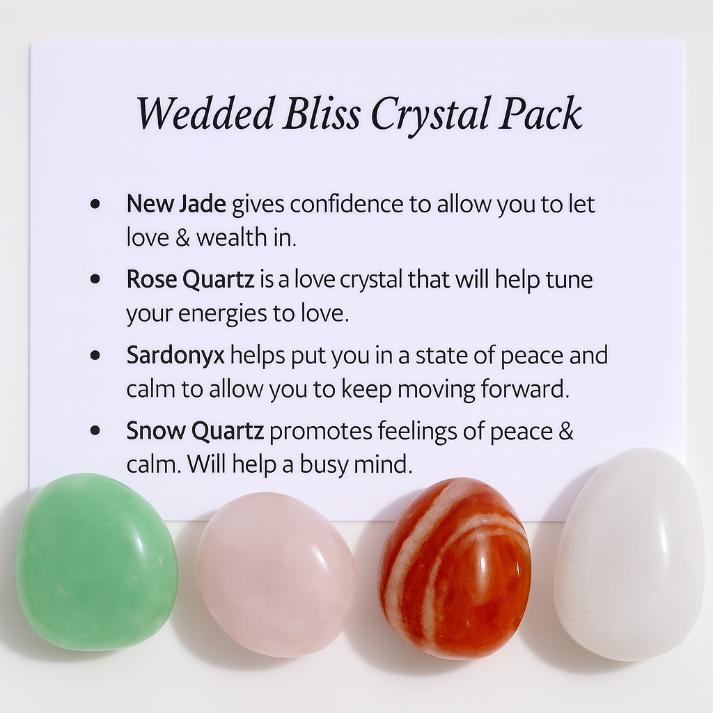 Wedded Bliss Crystal Healing Care Pack - Free UK Delivery