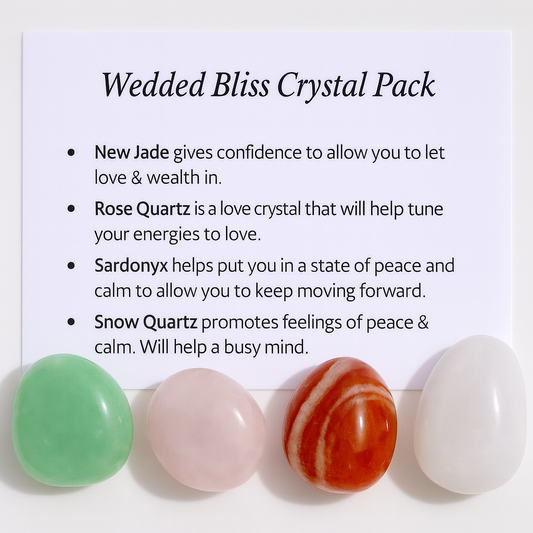 Wedded Bliss Crystal Healing Care Pack - Free UK Delivery