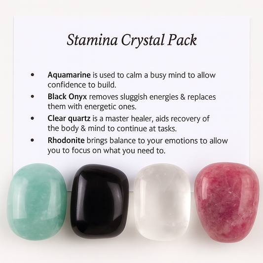 Stamina Crystal Healing Care Pack - Free UK Delivery