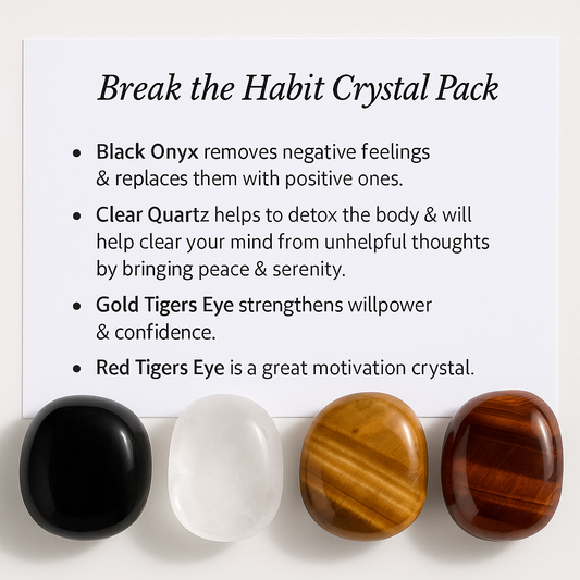 Break the habit Crystal Healing Care Pack - Free UK Delivery