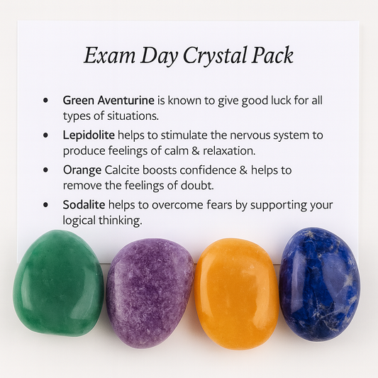 Exam Day Crystal Healing Care Pack - Free UK Delivery