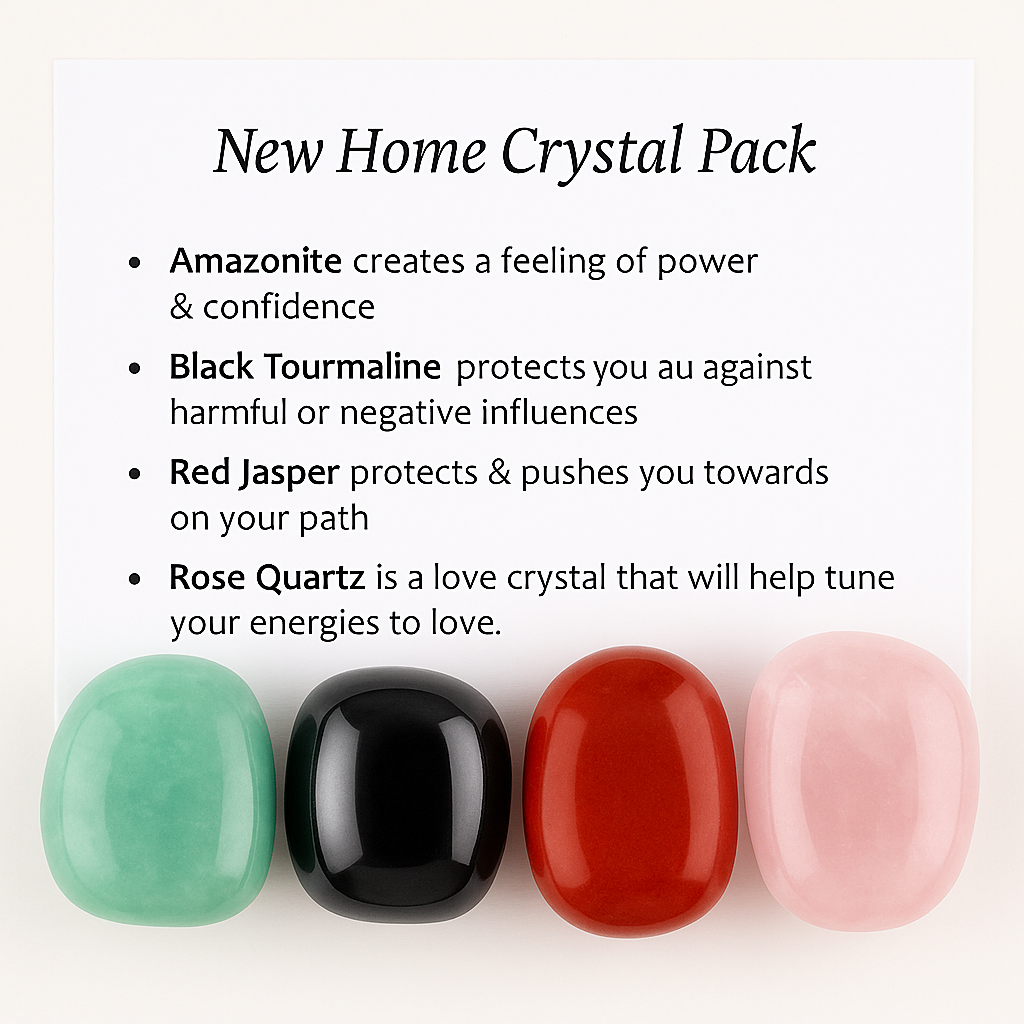 New Home Crystal Healing Care Pack - Free UK Delivery