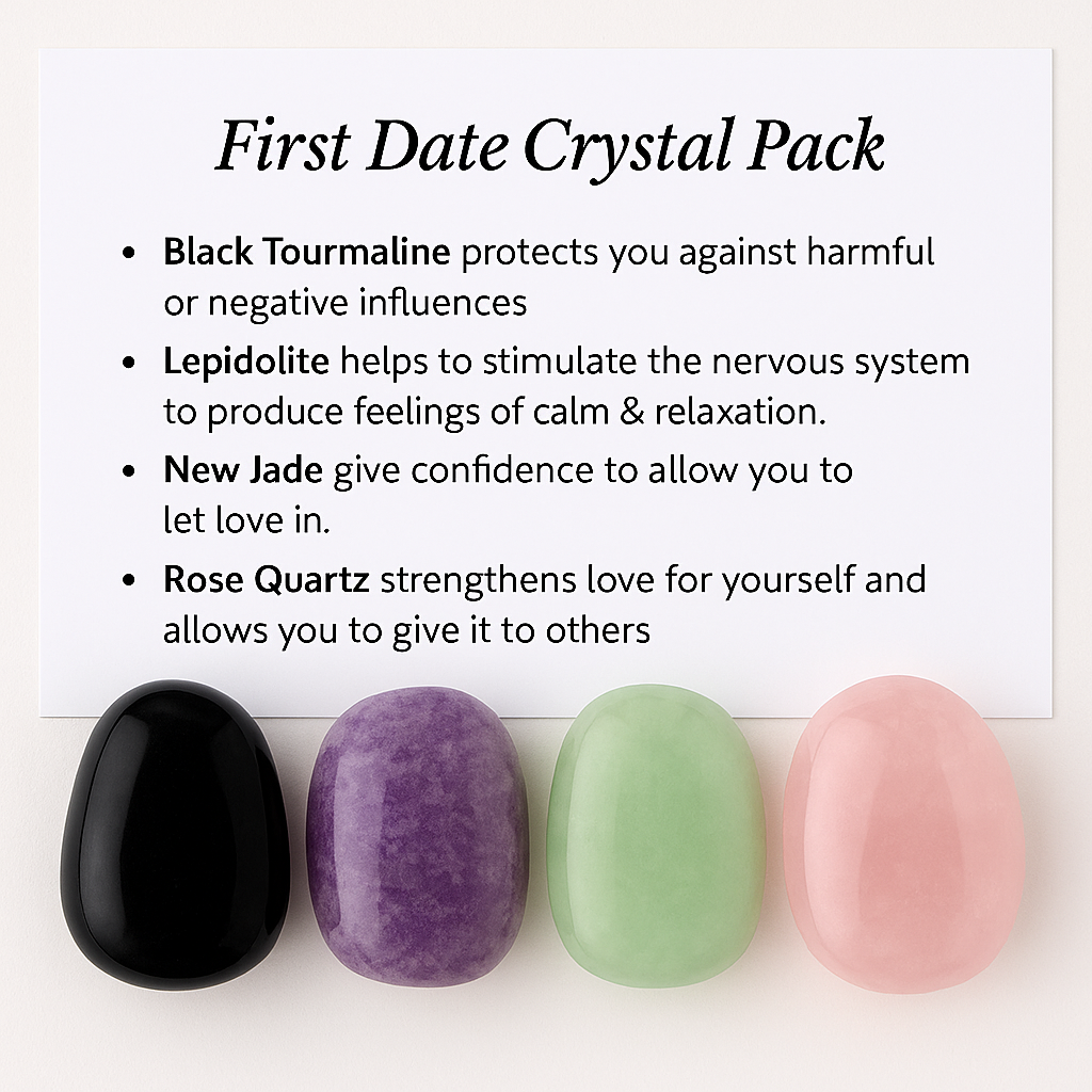 First date Crystal Healing Care Pack - Free UK Delivery