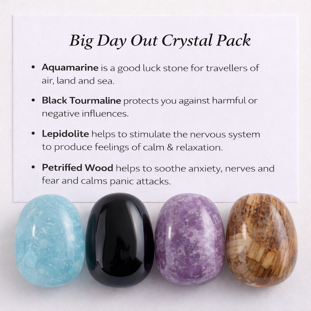 Big Day Out Crystal Healing Care Pack - Free UK Delivery
