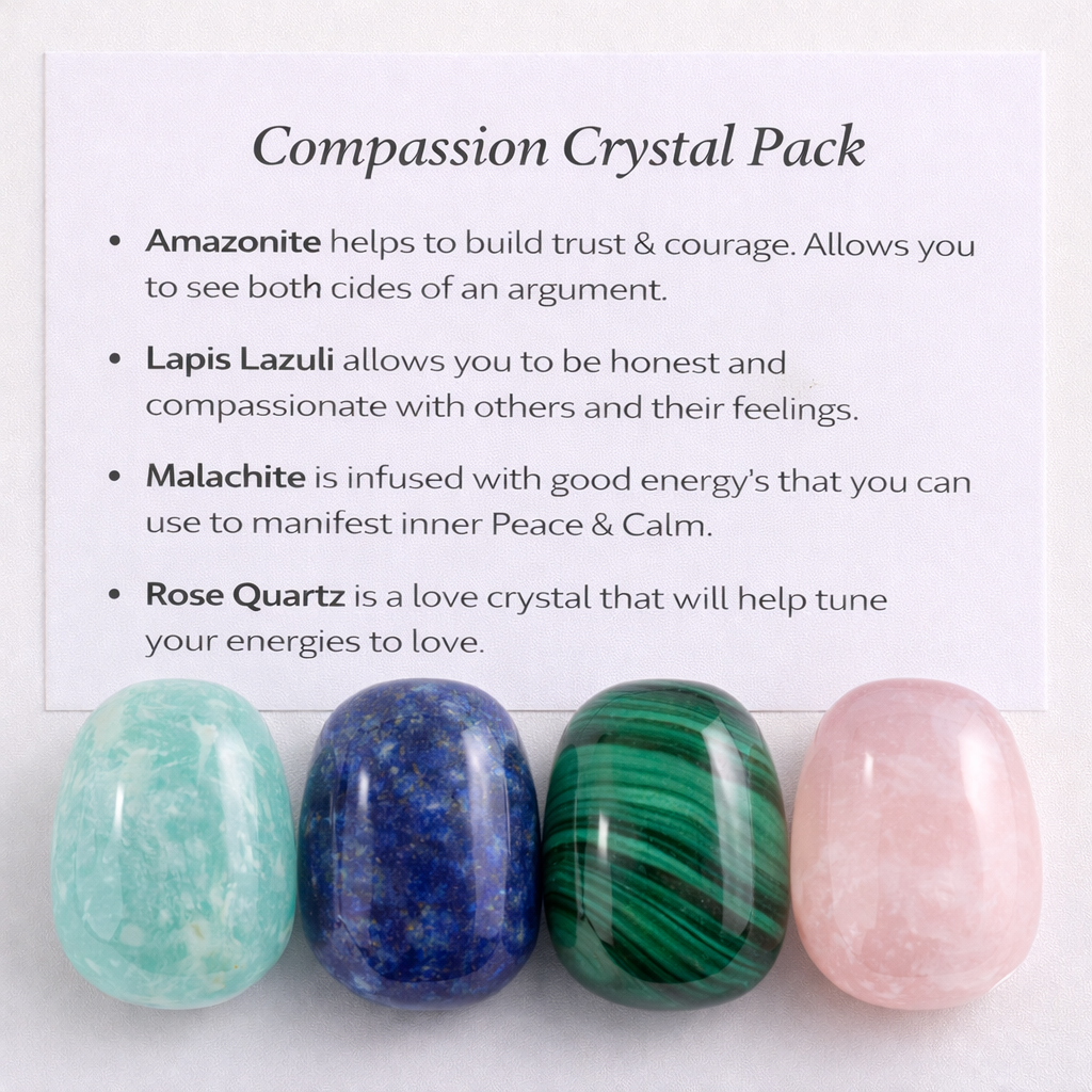 Compassion Crystal Healing Care Pack - Free UK Delivery