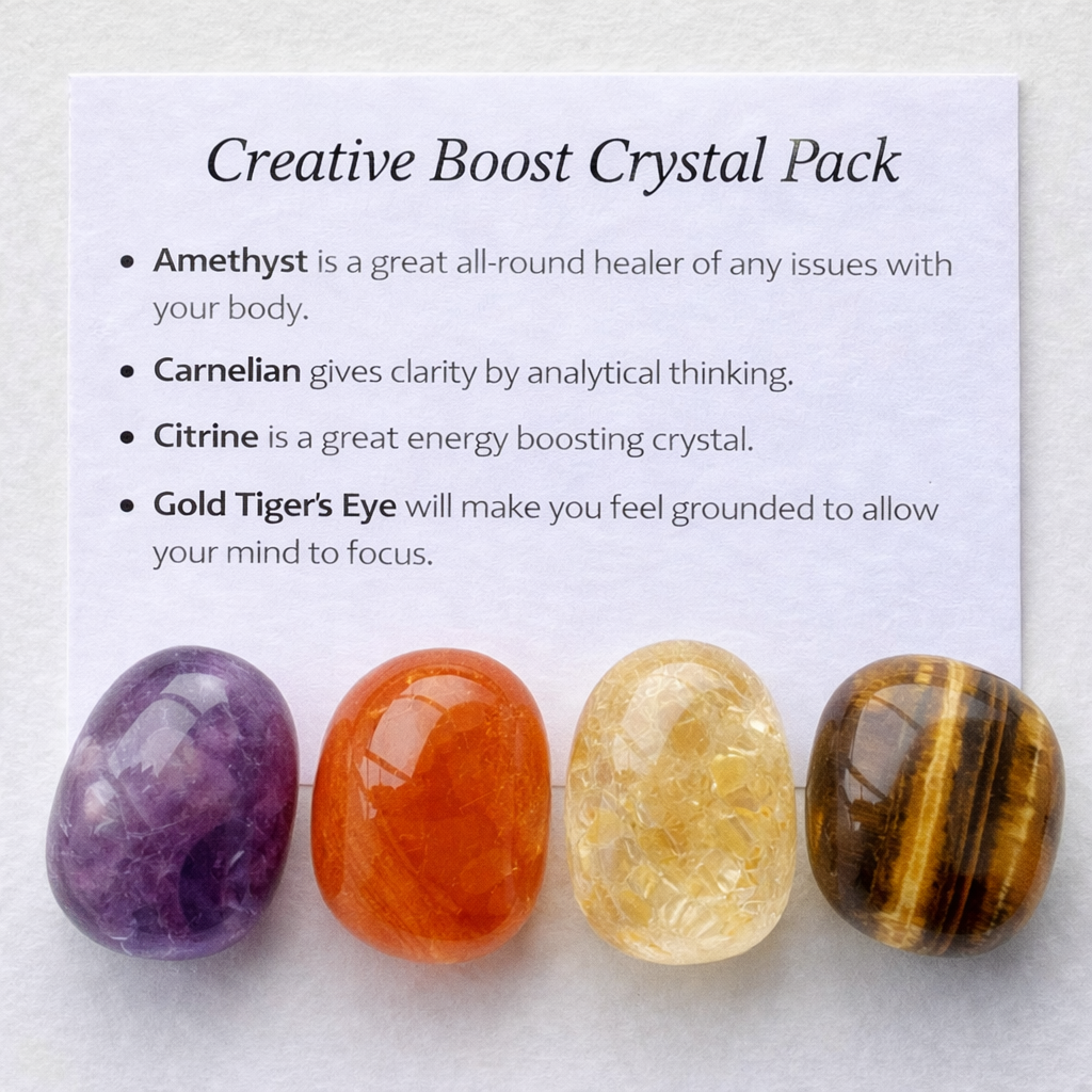 Creative boost Crystal Healing Care Pack - Free UK Delivery