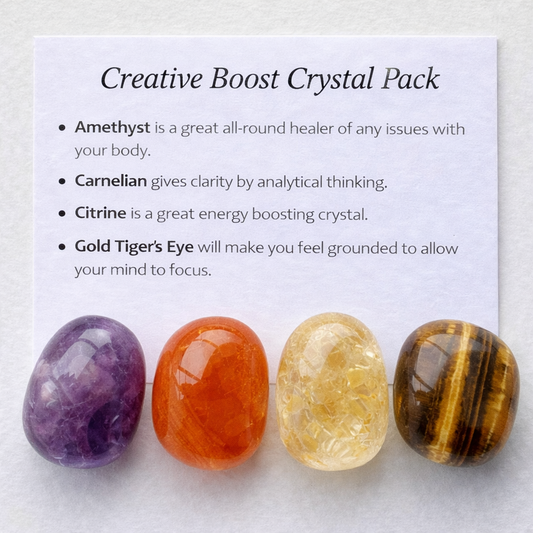 Creative boost Crystal Healing Care Pack - Free UK Delivery