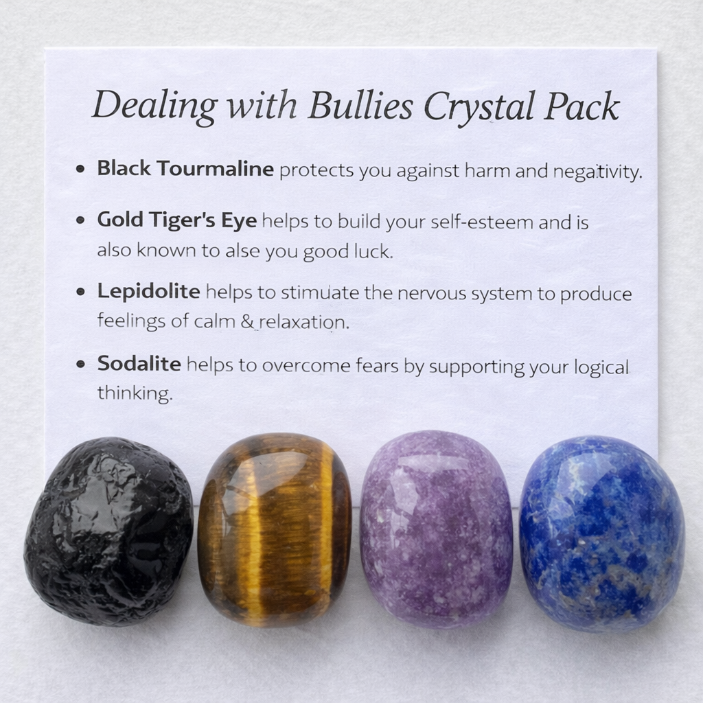 Dealing with Bullies Crystal Healing Care Pack - Free UK Delivery