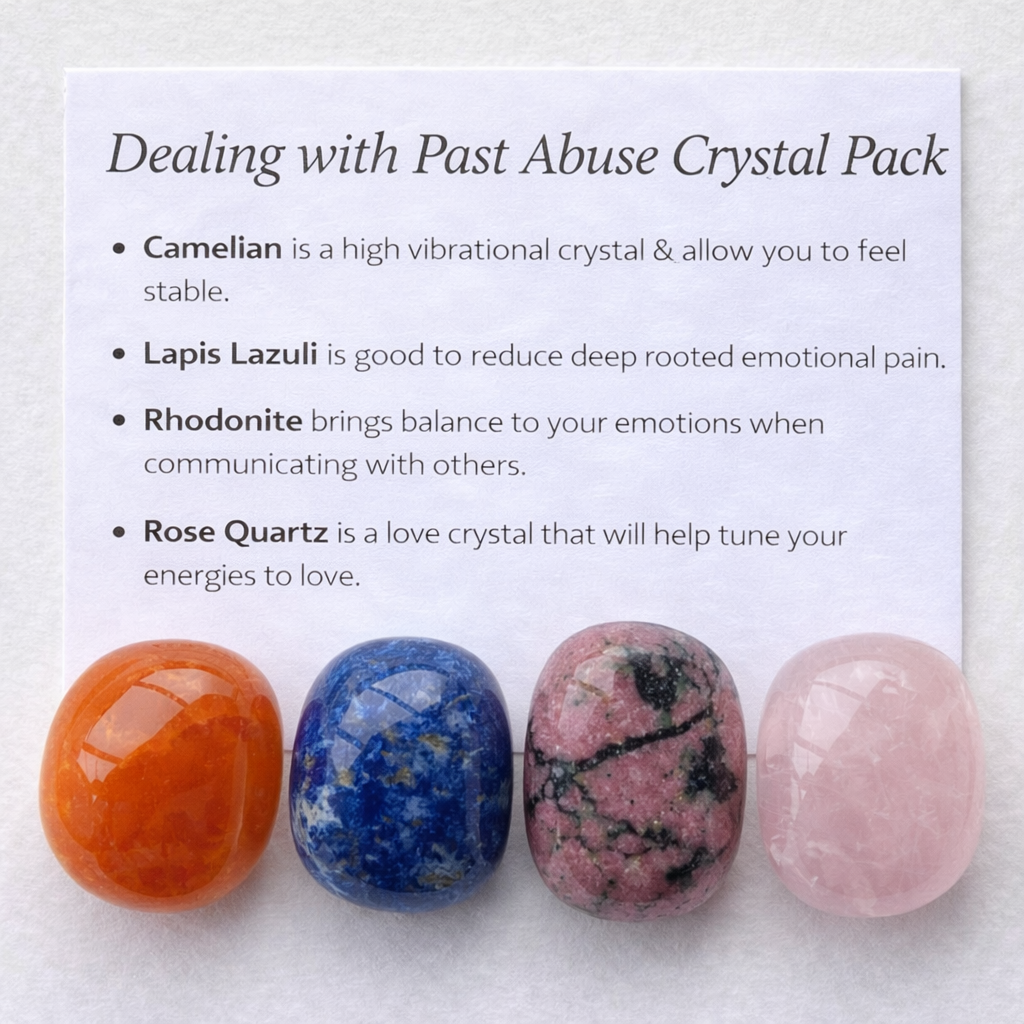 Dealing with Past Abuse Crystal Healing Care Pack - Free UK Delivery