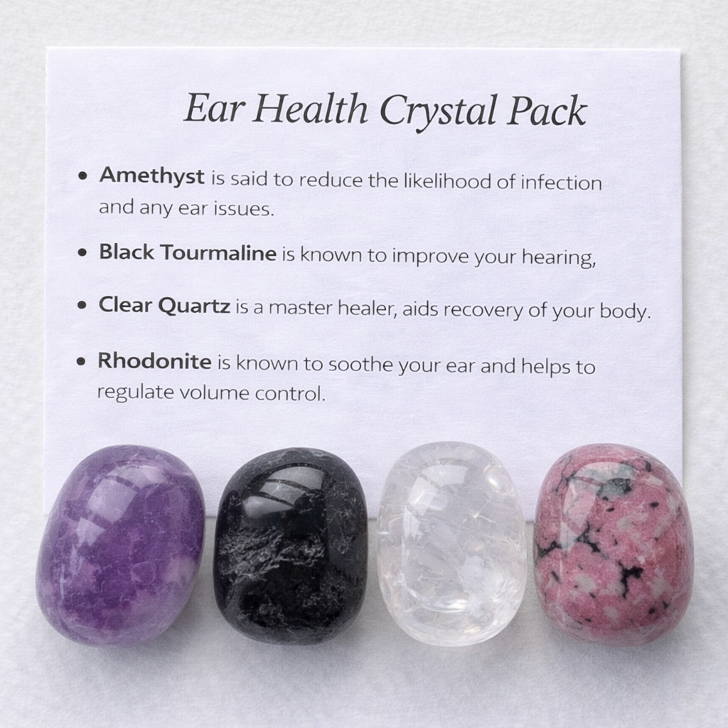 Ear Health Crystal Healing Care Pack - Free UK Delivery