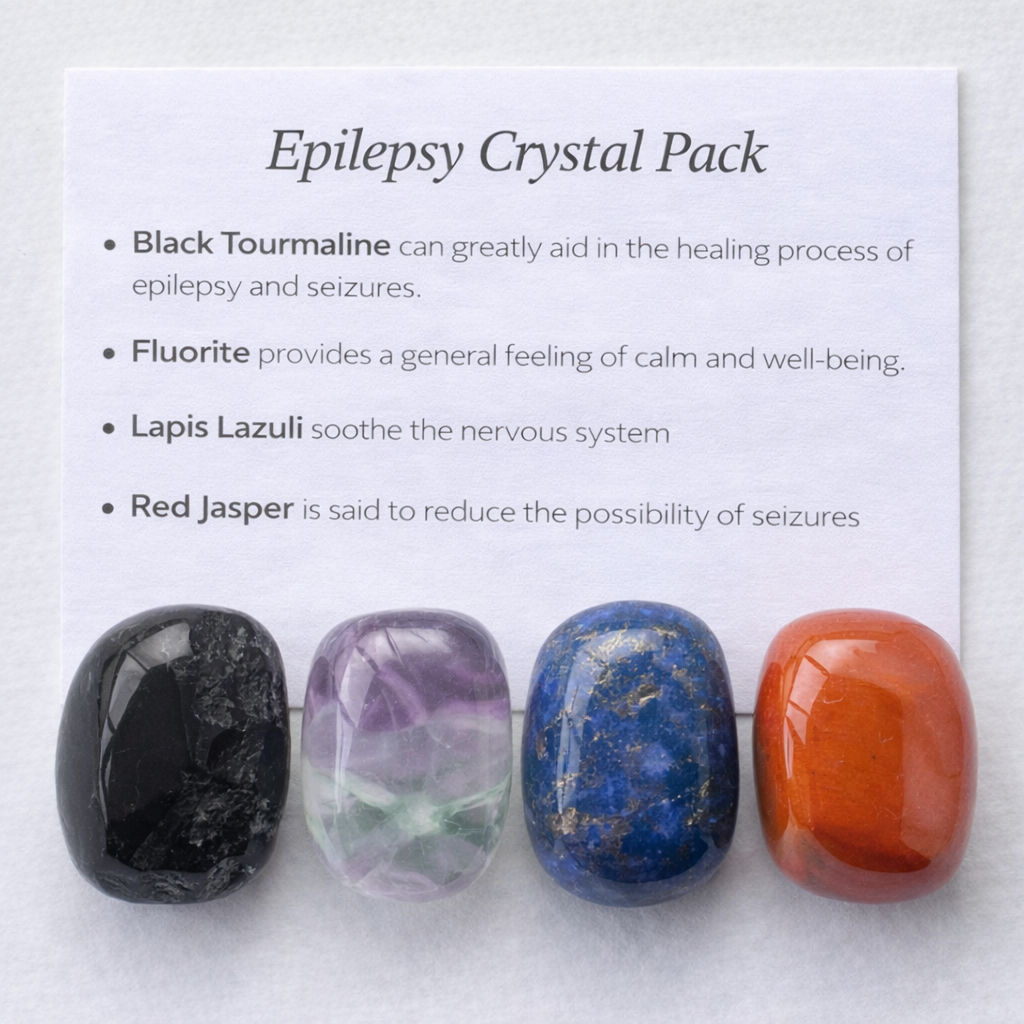 Epilepsy Crystal Healing Care Pack - Free UK Delivery