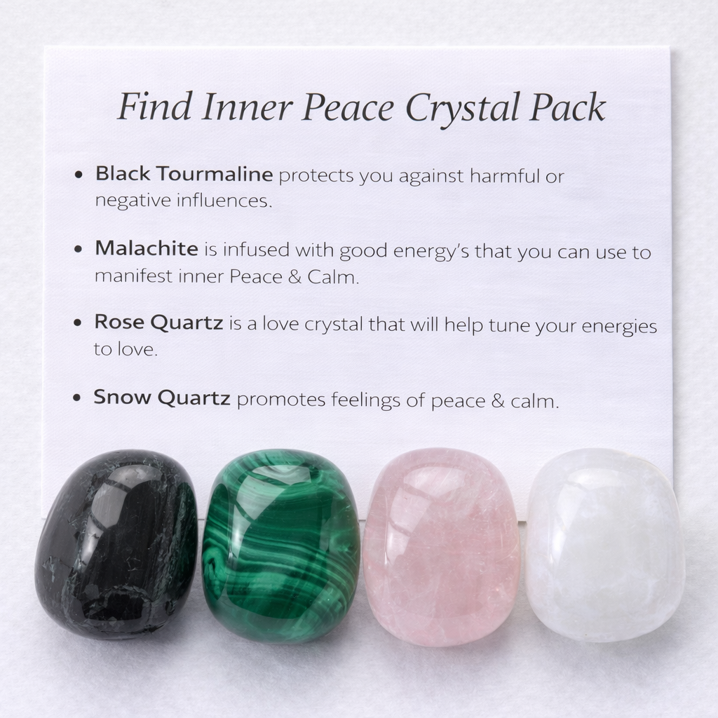 Find inner peace Crystal Healing Care Pack - Free UK Delivery