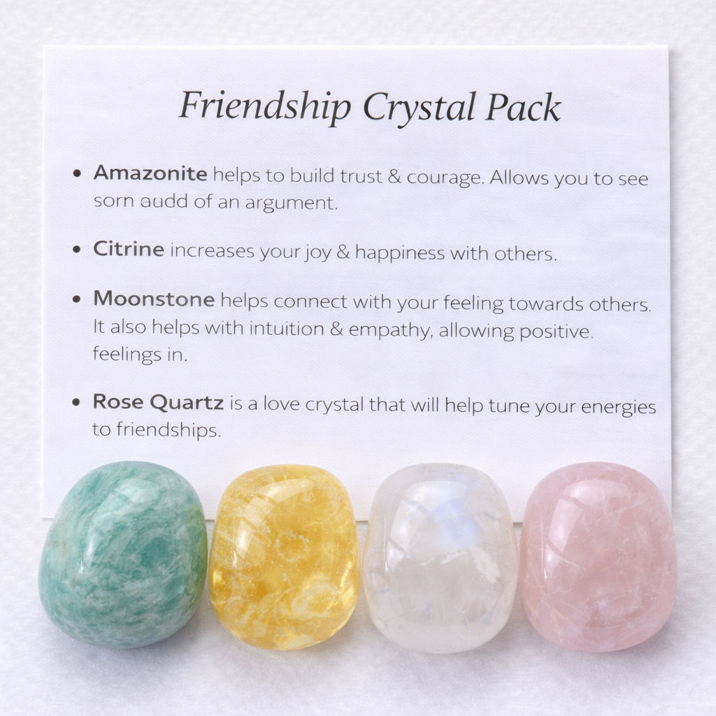 Friendship Crystal Healing Care Pack - Free UK Delivery