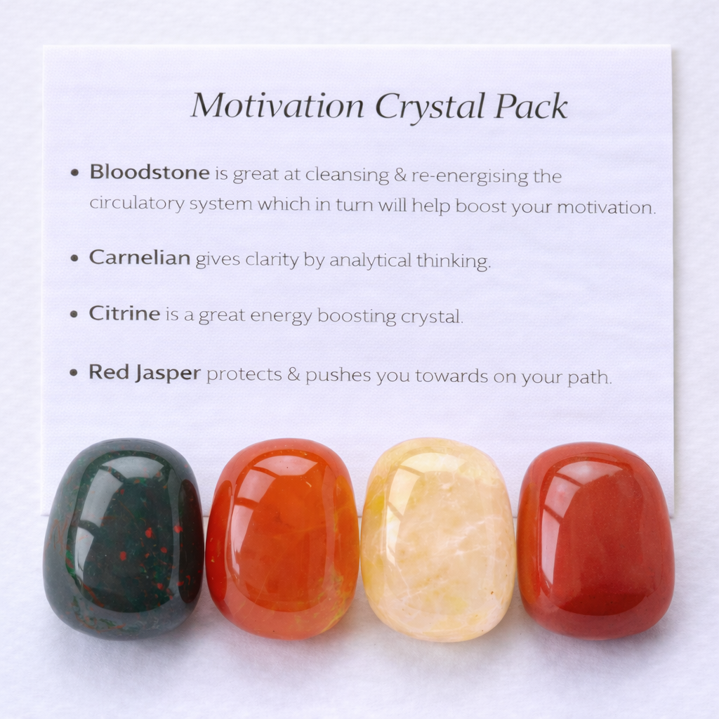 Motivation Crystal Healing Care Pack - Free UK Delivery