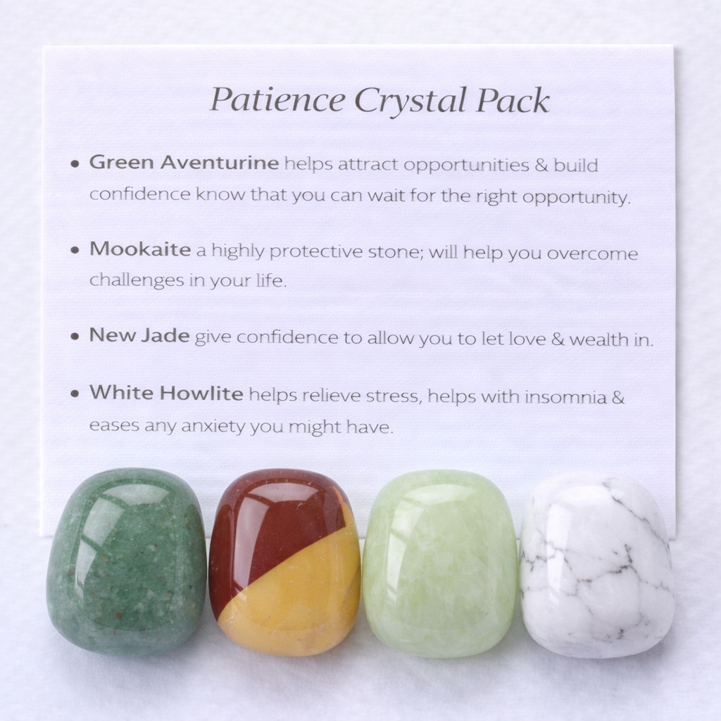 Patience Crystal Healing Care Pack - Free UK Delivery