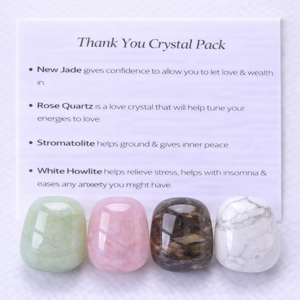 Thank You Crystal Healing Care Pack - Free UK Delivery