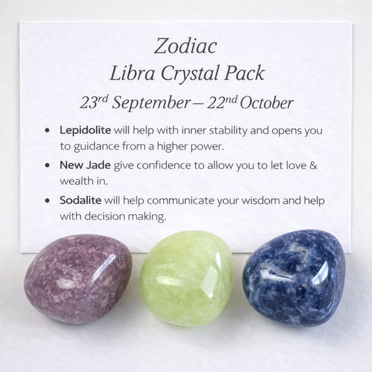 Zodiac Sign Crystal Pack - 
Libra - Free UK Delivery