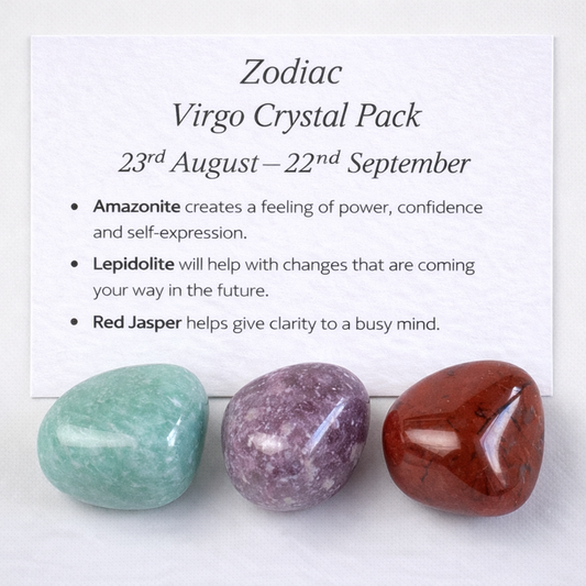 Zodiac Sign Crystal Pack - Virgo - Free UK Delivery
