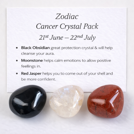 Zodiac Sign Crystal Pack - 
Cancer - Free UK Delivery