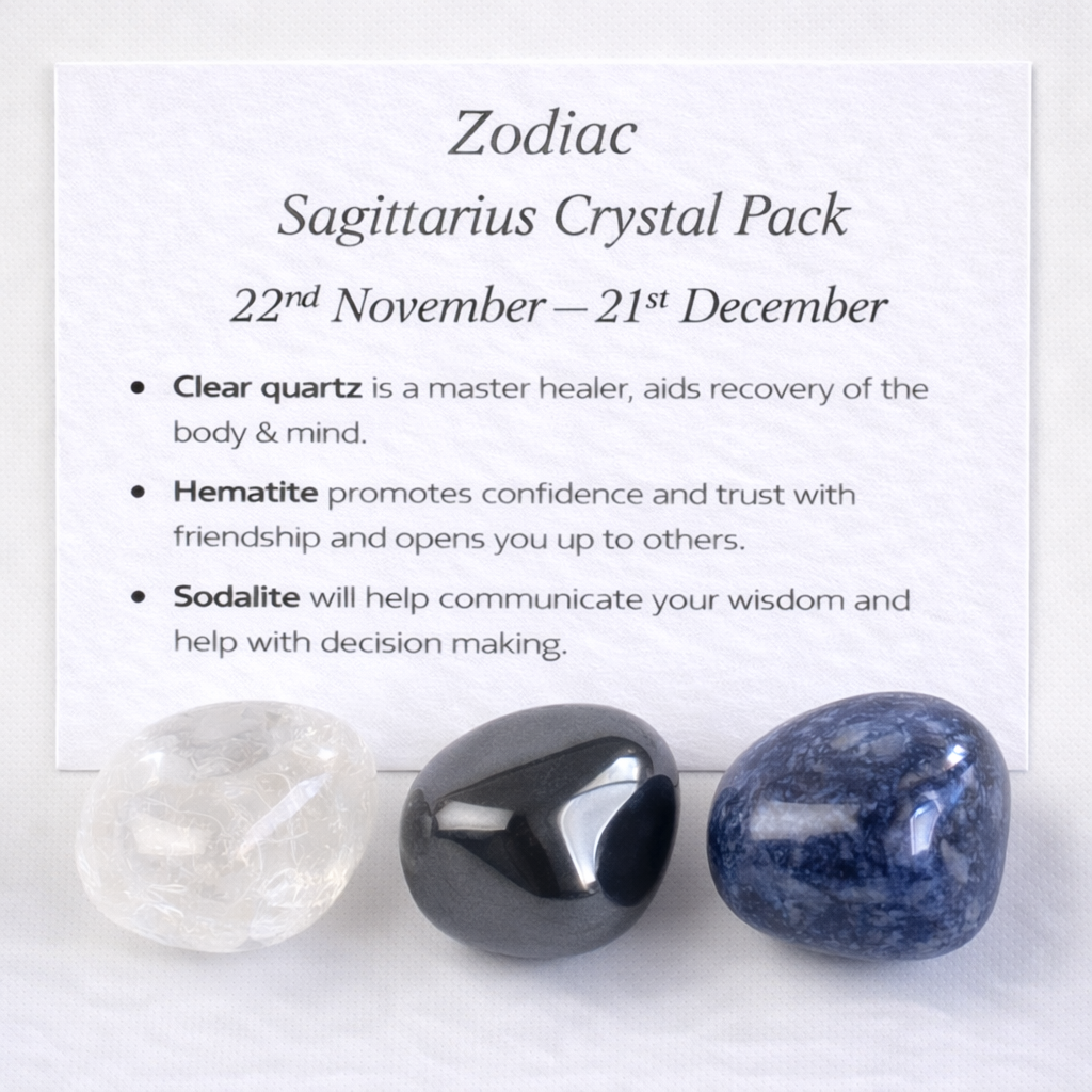 Zodiac Sign Crystal Pack - 
Sagittarius - Free UK Delivery