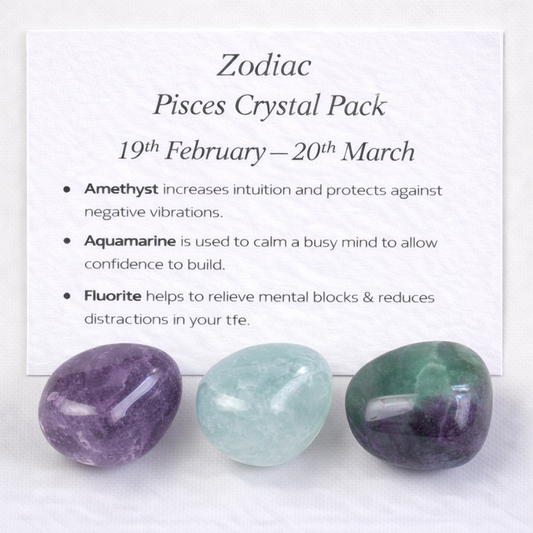 Zodiac Sign Crystal Pack - 
Pisces - Free UK Delivery