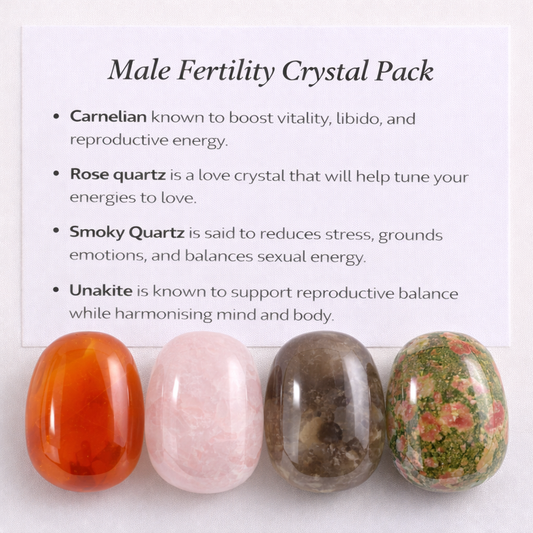 Male Fertility Crystal Healing Care Pack - Free UK Delivery