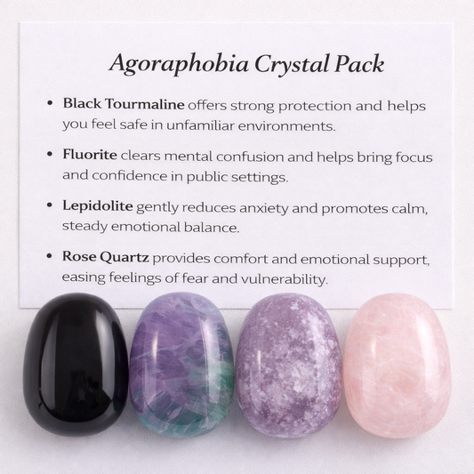 Agoraphobia Crystal Healing Care Pack - Free UK Delivery