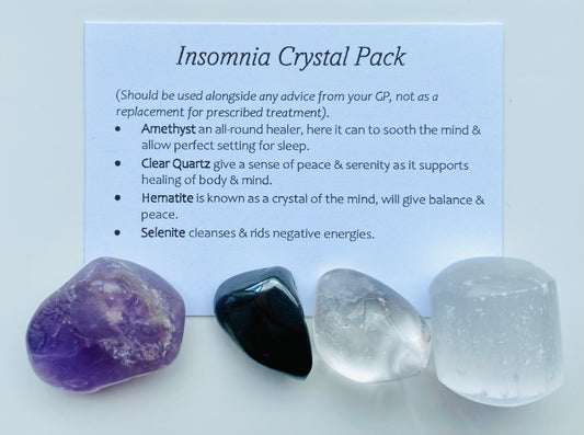 Insomnia Crystal Healing Care Pack - Free UK Delivery