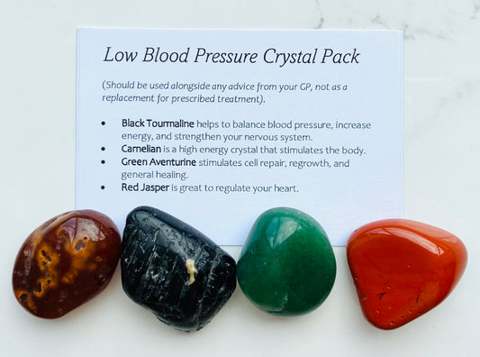 Low Blood Pressure Crystal Healing Care Pack - Free UK Delivery