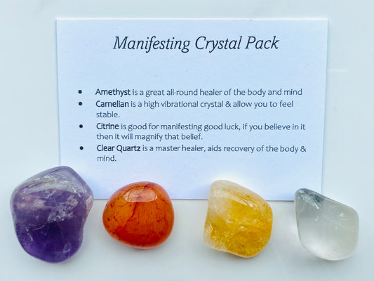 Manifesting Crystal Healing Care Pack - Free UK Delivery