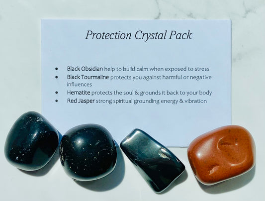 Protection Crystal Healing Care Pack - Free UK Delivery