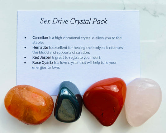 Sex Drive Crystal Healing Care Pack - Free UK Delivery