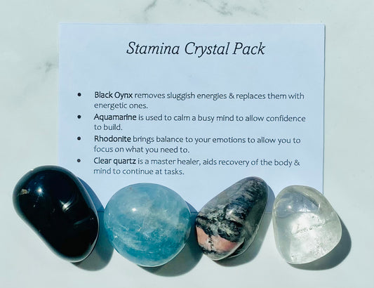 Stamina Crystal Healing Care Pack - Free UK Delivery