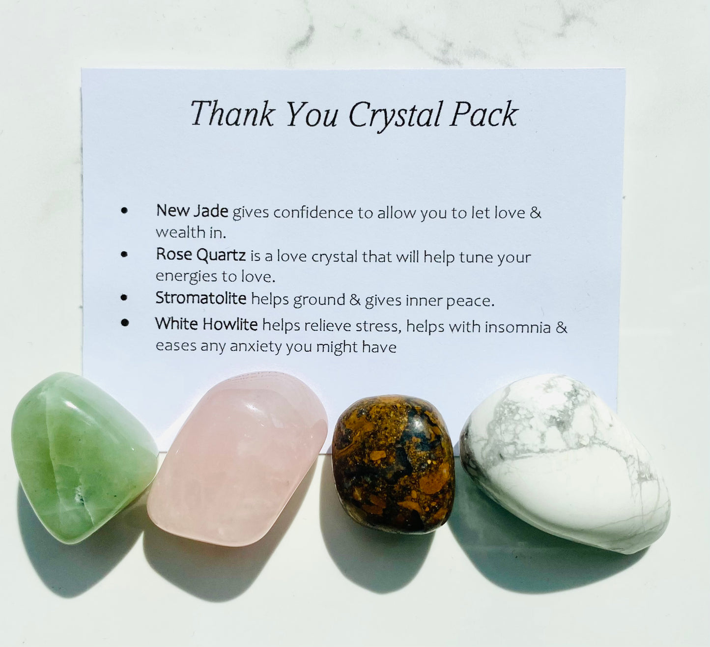 Thank You Crystal Healing Care Pack - Free UK Delivery