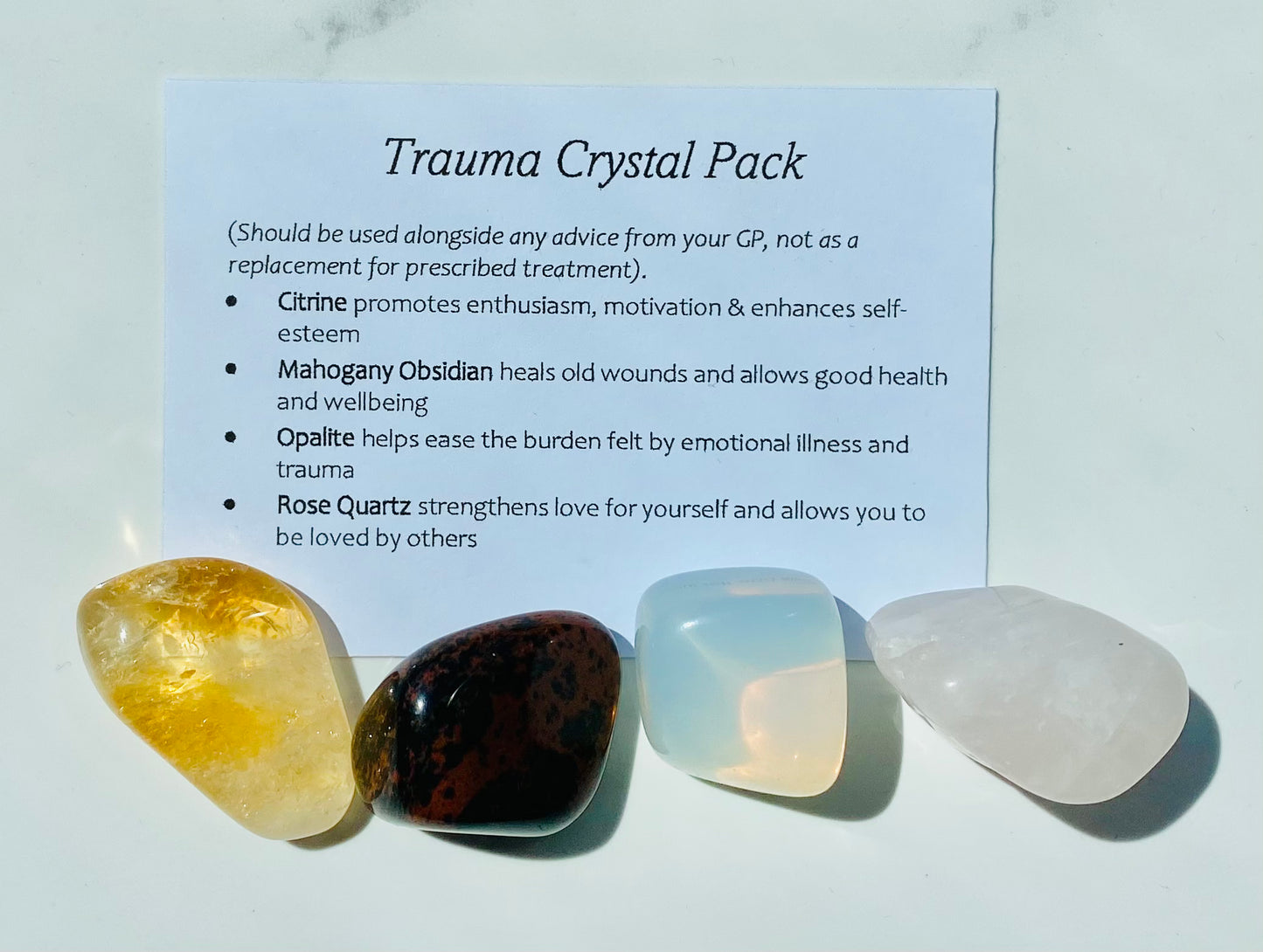 Trauma Crystal Healing Care Pack - Free UK Delivery