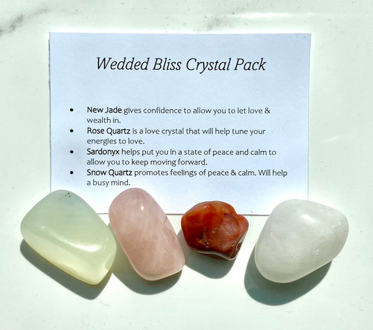 Wedded Bliss Crystal Healing Care Pack - Free UK Delivery